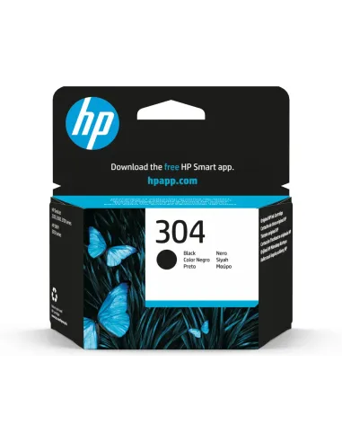 HP Cartucho de tinta Original HP 304 negro