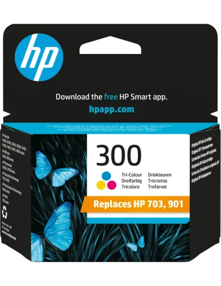 HP Cartucho de tinta original HP 300 Tri-color