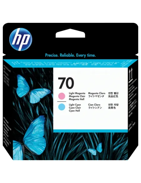 HP Cabezal de impresión DesignJet 70 magenta claro/cian claro