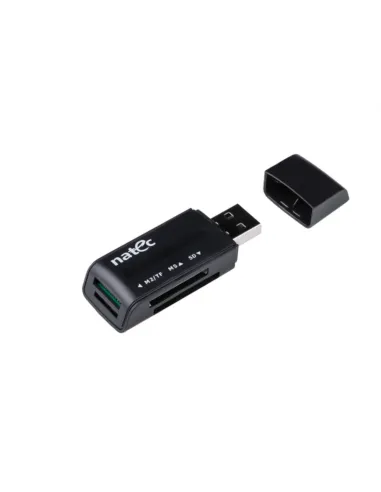 LECTOR DE TARJETAS NATEC MINI ANT 3 SDHC MMC M2 MICROSD USB 2.0 NEGRO