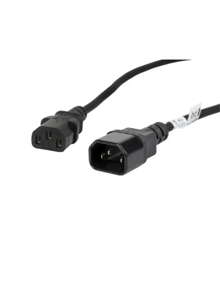 CABLE ALARGADOR LANBERG ALIMENTACION CPU IEC320 C13 H/IEC320 C14 M VDE 1.8M