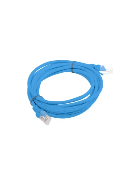 CABLE RED LANBERG LATIGUILLO CAT.6 UTP 3M AZUL FLUKE  PASSED