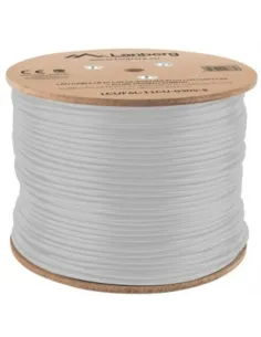 BOBINA CABLE RED LANBERG FTP RJ45 CAT.6A SOLIDO CU AWG24 LSZH CPR 305M GRIS FLU