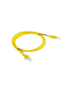 CABLE RED LANBERG LATIGUILLO CAT.6 UTP 1M AMARILLO FLUKE  PASSED