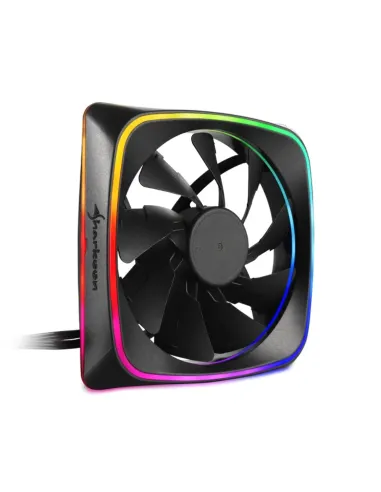 VENTILADOR CAJA SHARKOON SHARK LIGHTS FAN 120X120X 25 MM RGB LED