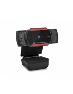 Conceptronic AMDIS 1080P FHD cámara web 1920 x 1080 Pixeles USB 2.0 Negro, Rojo