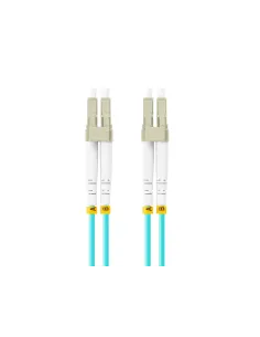 CABLE DE FIBRAOPTICA LANBERG 3M MULTI LC/UPC-LC/UPC DUPLEX OM3 50/125 LSZH  AZUL