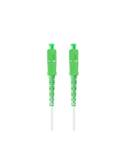 CABLE DE FIBRAOPTICA LANBERG 30M MONO SC/APC-SC/APC SIMPLEX G657A2 LSZH BLANC