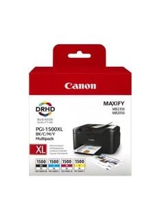 Canon PGI-1500XL C/M/Y/BK cartucho de tinta Original Negro, Cian, Magenta, Amarillo