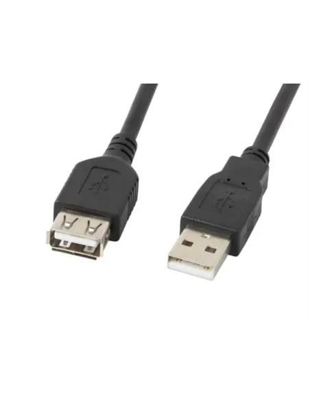 CABLE ALARGADOR LANBERG USB 2.0 MACHO HEMBRA 0.7M NEGRO