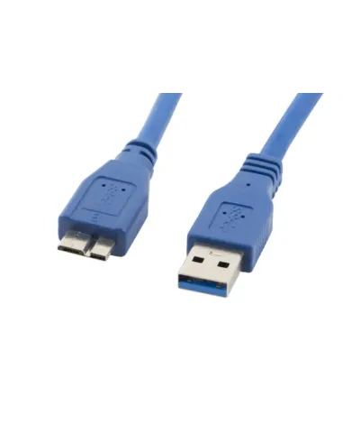 CABLE USB LANBERG 3.0 MACHO/MICRO USB MACHO 0.5M AZUL