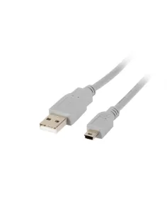 CABLE USB LANBERG 2.0 MACHO/MINI USB MACHO 1.8M GRIS