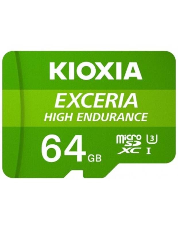 Tarjeta memoria micro secure digital sd kioxia 64gb exceria high endurance uhs - i c10 r98 con adaptador