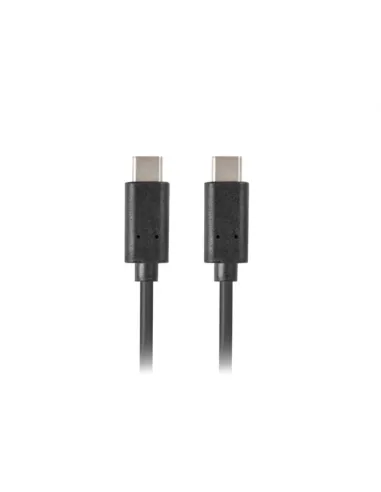 CABLE 2.0 LANBERG USB C MACHO/USB C MACHO 0.5M NEGRO