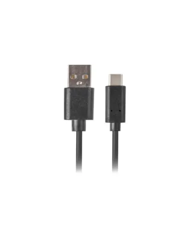 CABLE USB LANBERG 2.0 MACHO/USB C MACHO QUICK CHARGE 3.0 0.5M NEGRO