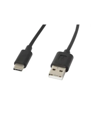 CABLE USB LANBERG 2.0 MACHO/USB C MACHO 1.8M NEGRO