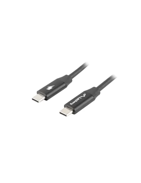 CABLE USB LANBERG 2.0 MACHO/USB C MACHO QUICK CHARGE 4.0 1.8M NEGRO