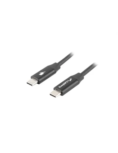 CABLE LANBERG USB C MACHO/MACHO 0.5M QUICK CHARGE NEGRO