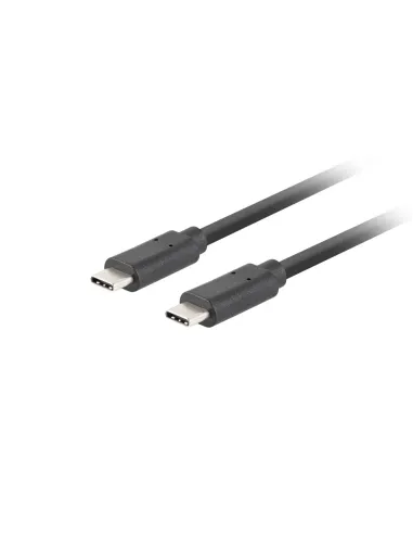 CABLE USB-C LANBERG 3.1 GEN 2 MACHO/MACHO 10GB/S PD100W 0.5M NEGRO