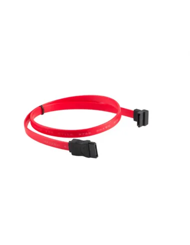 CABLE SATA III LANBERG 6GB/S HEMBRA HEMBRA ANGULO 0.5M ROJO