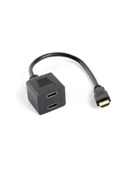 ADAPTADOR LANBERG HDMI MACHO/HDMI HEMBRA X2 SPLITTER 20CM