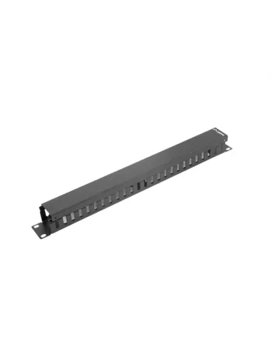 ORGANIZADOR DE CABLES LANBERG METALICO 1U TIPO A RACK 19 NEGRO