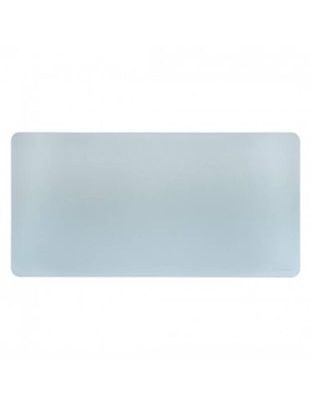 Phoenix matepad alfrombrilla pu 80 x 40 cm antideslizante impermeable materíal simil cuero azul - gris