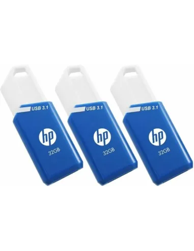 USB 3.1 HP 32GB X755W PACK DE 3 AZUL