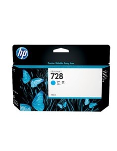 HP Cartucho de tinta DesignJet 728 cian de 130 ml