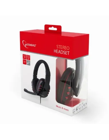 AURICULARES GEMBIRD MICROFONO CONTROL VOL NEGRO ALAMBRICO