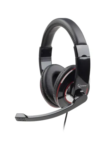 AURICULARES GEMBIRD MICROFONO CONTROL VOL NEGRO  ALAMBRICO