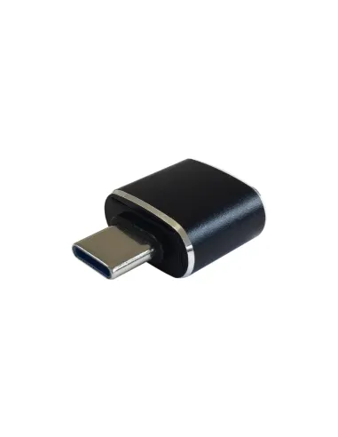 AISENS Mini adaptador USB 3.1 Gen2 3A, tipo USB-C/M-A/H, Negro