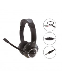 Conceptronic POLONA02BA auricular y casco Auriculares Diadema Conector de 3,5 mm Negro