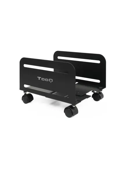 TooQ Soporte metálico para CPU de suelo con ruedas