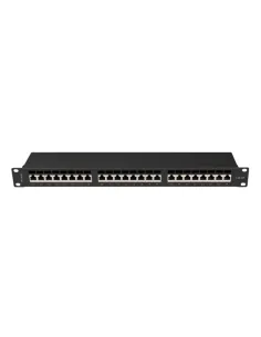 PATCH PANEL 24 PORT 1U 19" CAT.6A FTP BLACK LANBERG