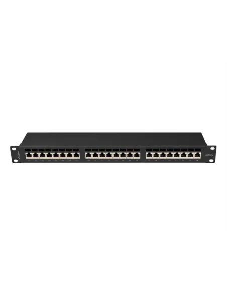 PATCH PANEL 24 PORT 1U 19" CAT.6A FTP BLACK LANBERG