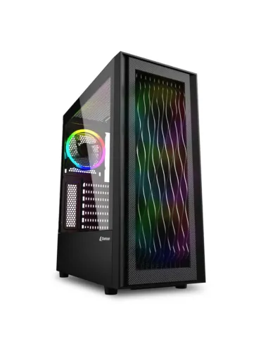 CAJA ATX SHARKOON RGB WAVE 2XUSB3.0 RGB SIN FUENTE NEGRO