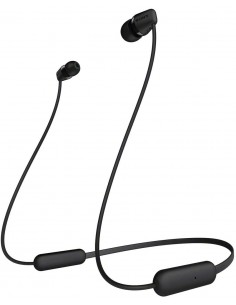 Sony WI-C200 Auriculares Dentro de oído, Banda para cuello Bluetooth Negro