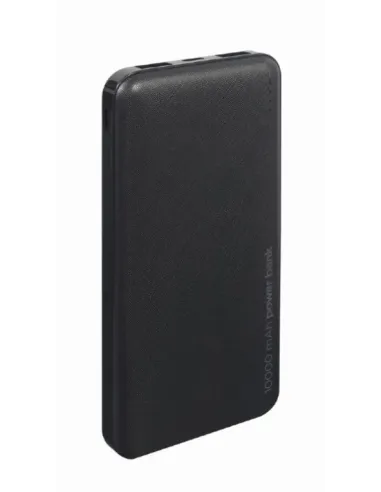 POWERBANK GEMBIRD 10000mAh 1x microUSB A 2x USB-A NEGRO