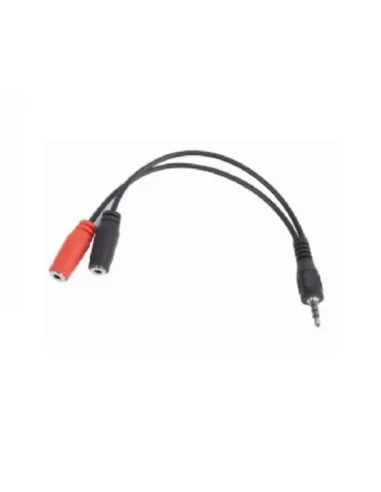 Cable de audio cca - 417 jack 3.5mm -  2xfemenino - masculino -  0.2m