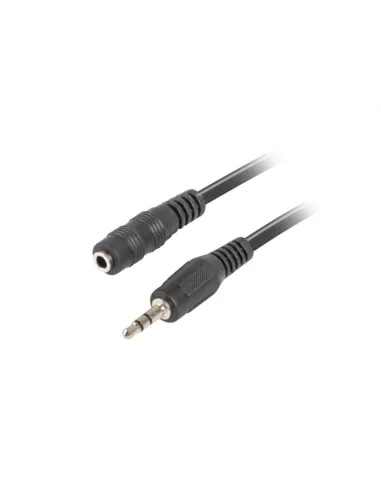 CABLE ESTEREO LANBERG JACK 3.5 MM MACHO/JACK 3.5MM HEMBRA 5M NEGRO