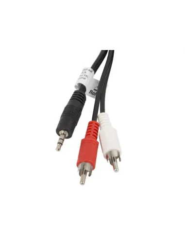 CABLE ESTEREO LANBERG JACK 3.5MM/2X RCA MACHO 5M