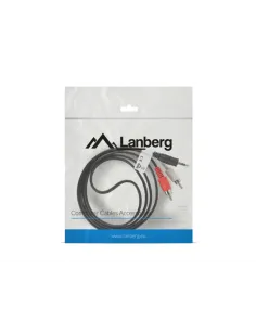 CABLE ESTEREO LANBERG JACK 3.5MM/2X RCA MACHO 1.5M