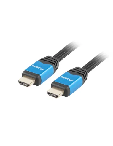 CABLE HDMI LANBERG MACHO/MACHO V2.0 CU 4K PREMIUM 1M NEGRO