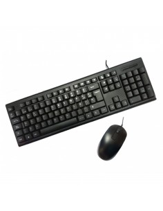 Kit teclado + raton pc case usb negro pcc - ktr - 001