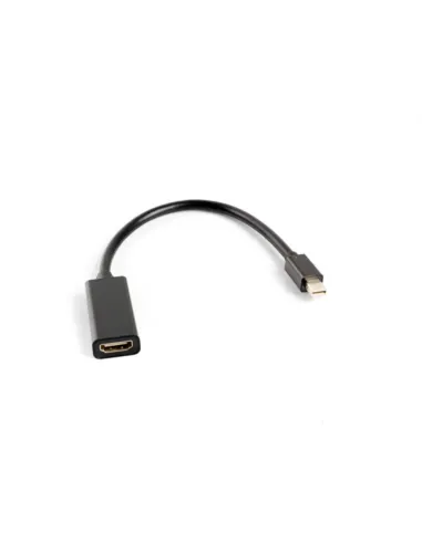 ADATADOR LANBERG MINIDISPLAYPORT MACHO/HDMI HEMBRA 20CM NEGRO