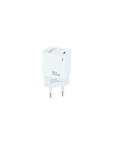 TooQ Cargador de Pared GAN USB-C/PD 30W, Blanco