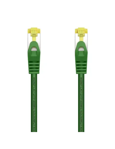 AISENS Cable De Red Latiguillo RJ45 LSZH Cat.7 600 MHz S/FTP PIMF AWG26, Verde, 2.0 m