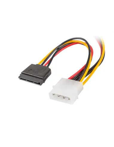 CABLE LANBERG ALIMENTACION MOLEX MACHO A 2X SATA HEMBRA 15 CM