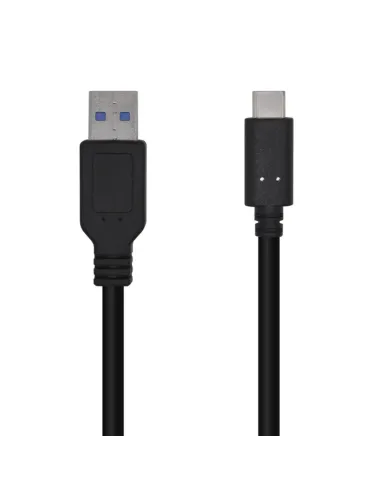 AISENS Cable USB 3.1 Gen 2 10 Gbps 3 A, Tipo C/M-A/M, Negro, 1.5m